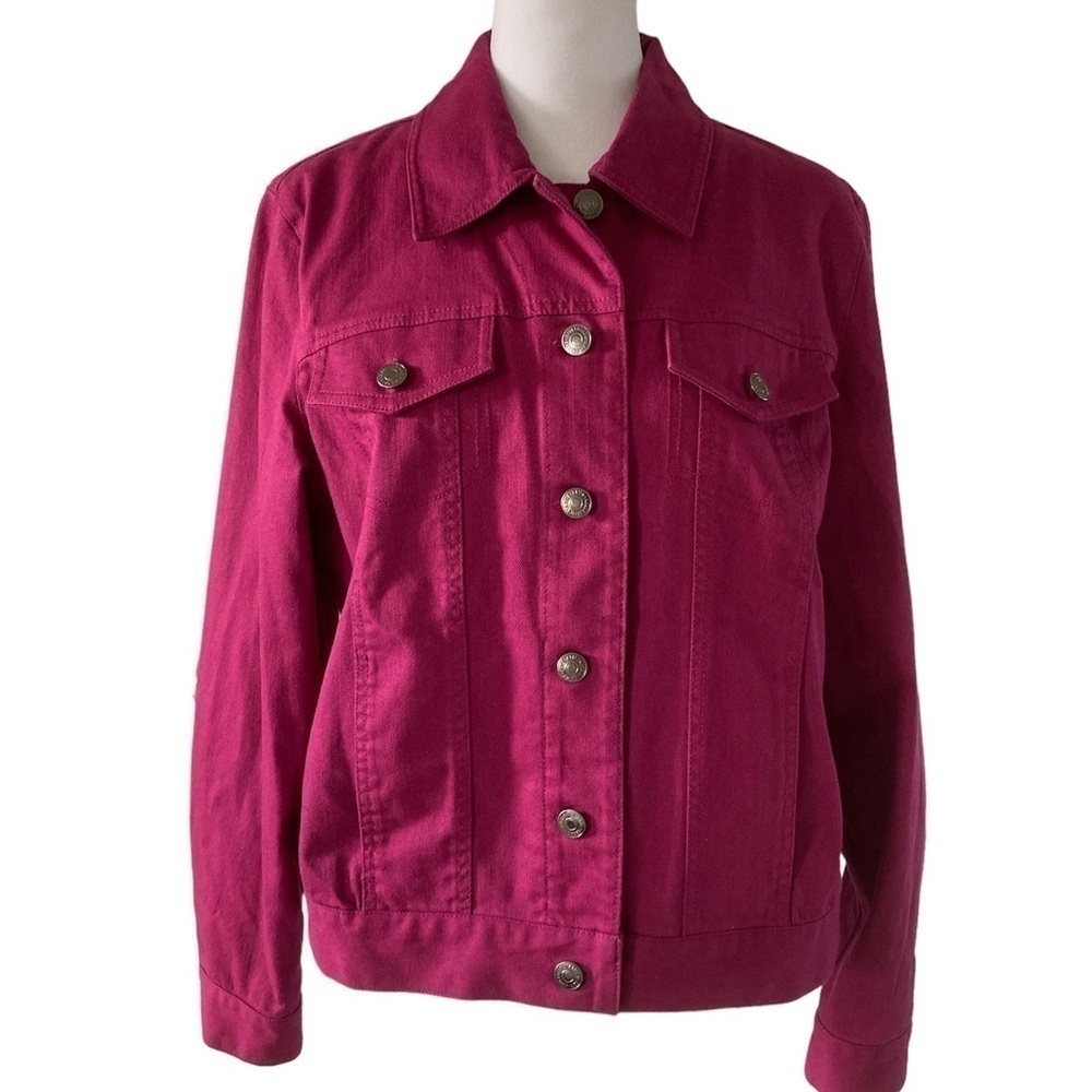 Appleseed's Fuchsia Denim Jean Jacket